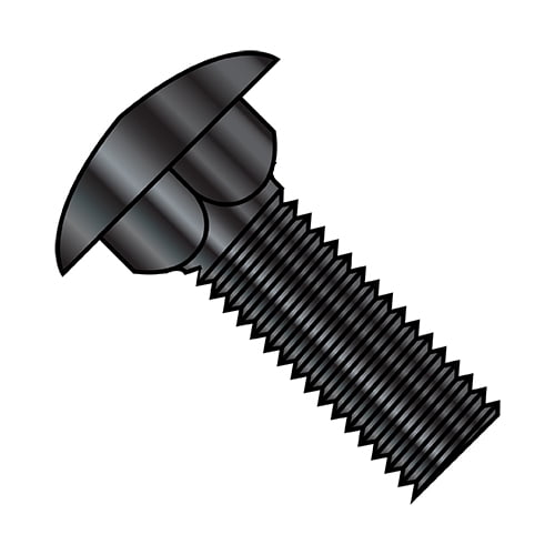 3/8-16X6 Carriage Bolt Fully Threaded Black Oxide and Oil (Pack Qty 150) BC-3796CB