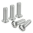 thumbnail image 1 of 3/8-16x1-1/4" Button Head Socket Cap Screws, 20 Pack 304 Stainless Steel Screws, 1 of 5