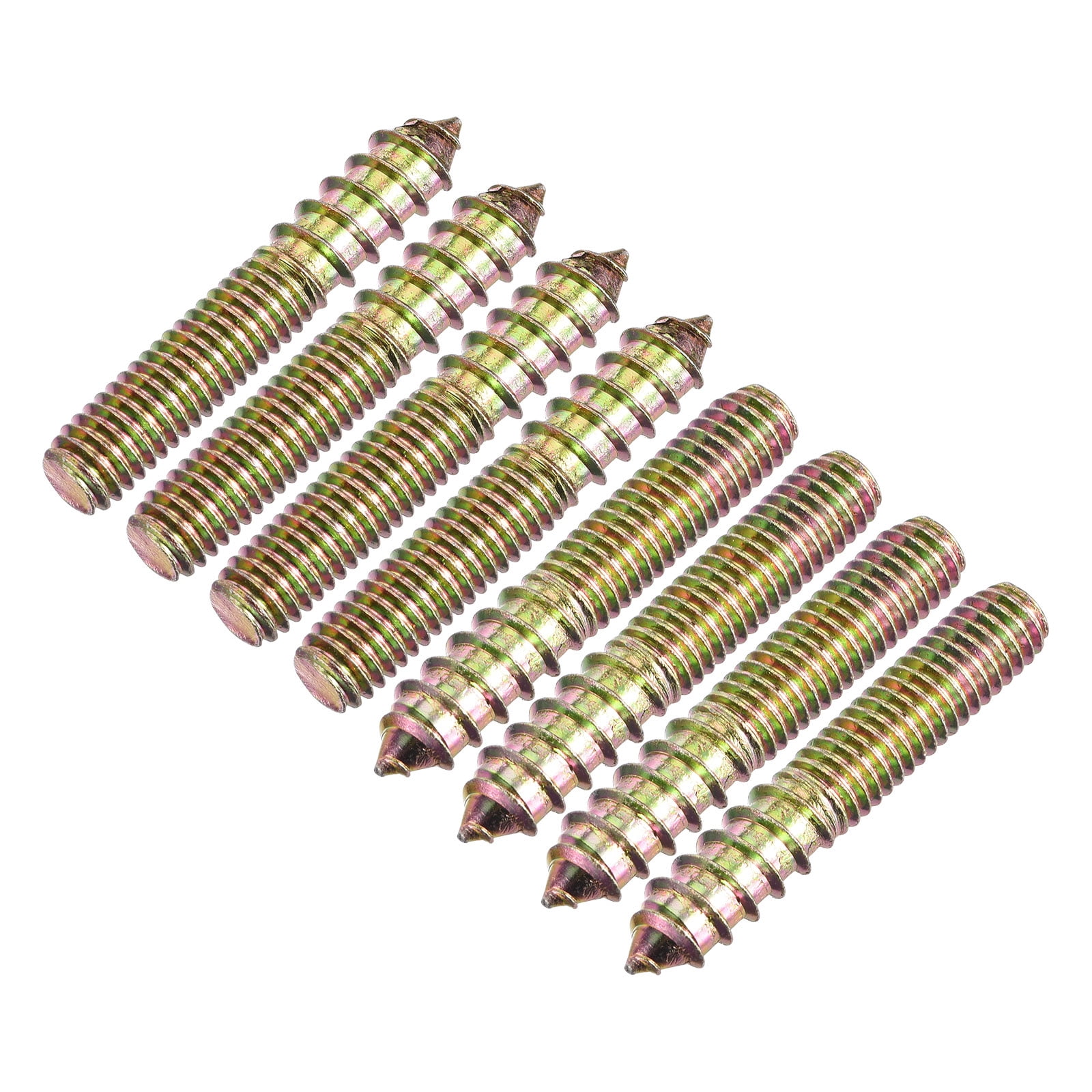 3/8-16x2-1/4" Hanger Bolts, 16 Pack Double Ended Screws Wood Dowel ...