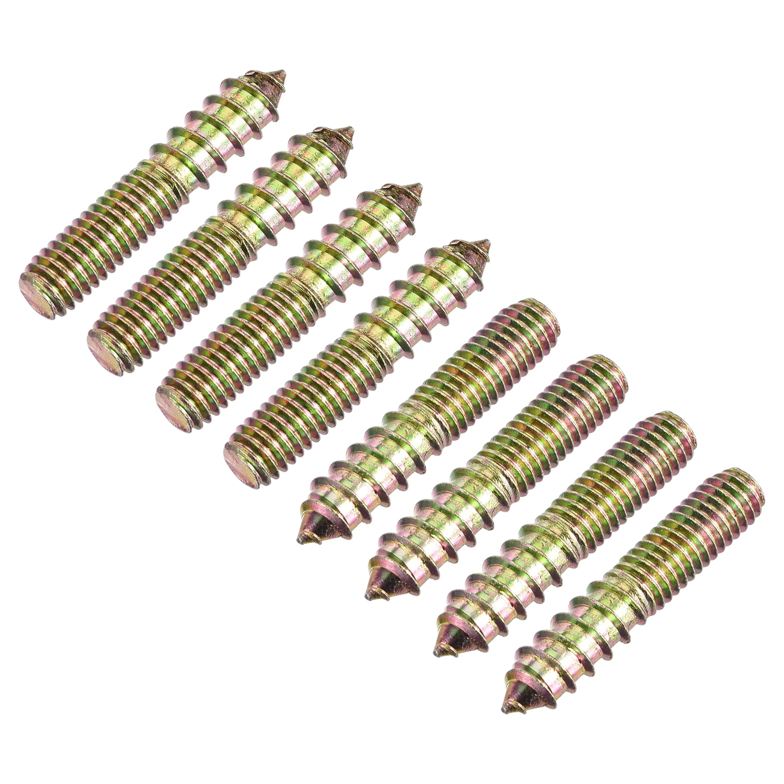 3/8-16x2" Hanger Bolts, 12 Pack Double Ended Screws Wood Dowel Screws ...