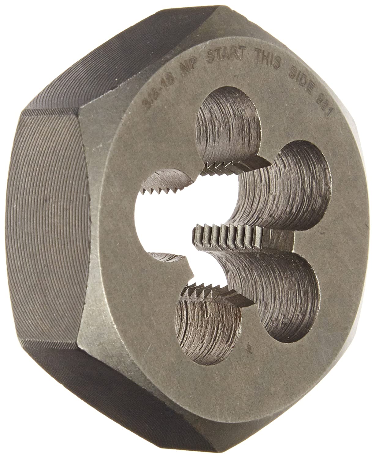 3/8"18 Carbon Steel Hex NPT Pipe Rethreading Die, DWT Series