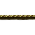 thumbnail image 1 of 3/8" (1cm) Chocolate Collection Twisted Rope Cord Trim with Lip # 0038CC,, Lemon Brown #CC02 (Chocolate Brown, Light Yellow) Sold By The Yard (36"/3 ft/0.9m), 1 of 1