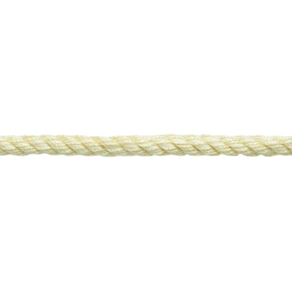 3/8" (1cm) Decorative Twisted 3-ply Rope Cord Trim # 0038NL,, Cream Ivory #A2 (Ivory / Cream) 12 Yards (36 ft/11m)