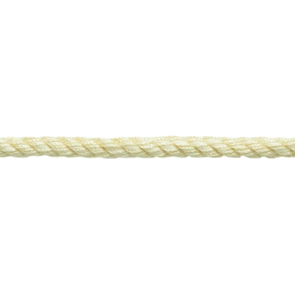 3/8" (1cm) Decorative Twisted 3-ply Rope Cord Trim # 0038NL,, Cream Ivory #A2 (Ivory / Cream) 32 Yards (96 ft/29m)