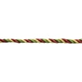 thumbnail image 1 of 3/8" (1cm) Decorative Twisted 3-ply Rope Cord Trim # 0038NLMLT,, Chili Pepper Gold #PRA2B (Light Gold, Light Red, Olive Green) Sold By The Yard (36"/3 ft/0.9m), 1 of 1