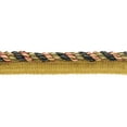 thumbnail image 1 of 3/8" (1cm) Duke Collection Twisted Rope Cord Trim with Lip # 0038DKL,, Mixed Beige #F40 (Gold Beige, Pure Black, Olive Green) Sold By The Yard (36"/3 ft/0.9m), 1 of 1