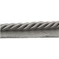 thumbnail image 1 of 3/8" (1cm) Shiny Twisted Rope Cord with Lip | Cord Trim # 0038S,, Silver Grey #049 (Grey Silver) 10 Yards (30 ft/9.5m), 1 of 1