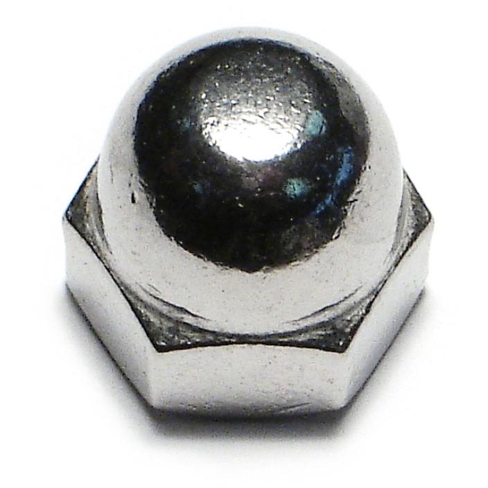 3/8"-24 18-8 Stainless Steel Fine Thread Acorn Cap Nuts (6 pcs.)