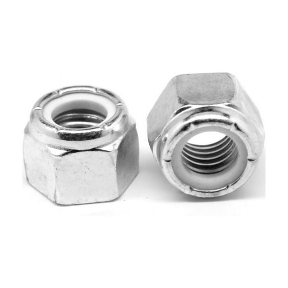 3/8"-24 Fine Thread Nyloc (Nylon Insert Locknut) NE Standard Stainless Steel 316 Pk 50