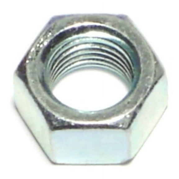 3/8"-24 Plain Steel Fine Thread Left Hand Hex Nuts (12 pcs.)