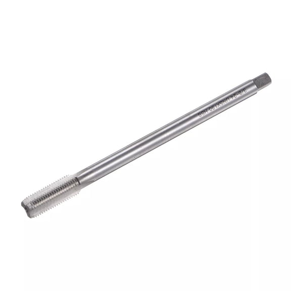 3/8-24 UNS/UNF Straight Flute Machine Thread Tap, 5" Length HSS Right Hand Tapping Tool For CNC Milling Drilling, Metalworking Supplies