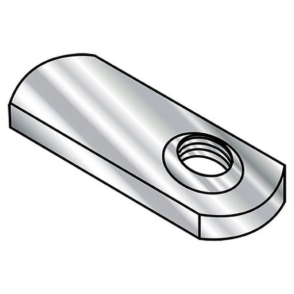 3/8-24 Weld Nuts with 1.125 Tab Base 18-8 Stainless Steel (Pack Qty 1,000) BC-38NWS1SS