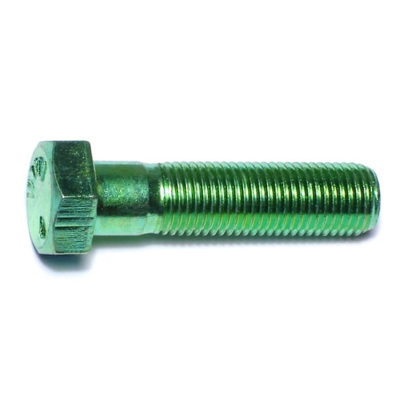 3/8"-24 x 1-1/2" Green Rinsed Zinc Grade 5 Hex Cap Screws (88 pcs.)