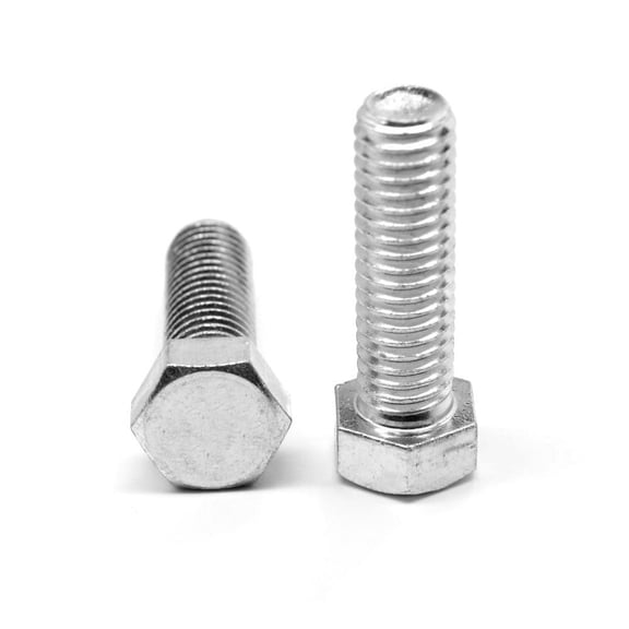 3/8"-24 x 1" (FT) Fine Thread Hex Cap Screw (Bolt) Full Thread Stainless Steel 18-8 Pk 250