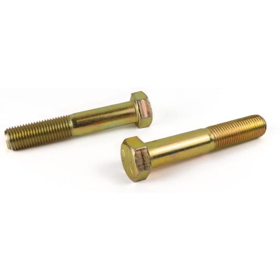 3/8-24 x 2 1/4" Hex Cap Screws / Grade 8 / Zinc Yellow - 450 Piece Carton