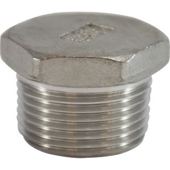 3/8 316 SS Hex Head Plug, #316 150# Stainless Steel Fittings, Nipples and Fittings