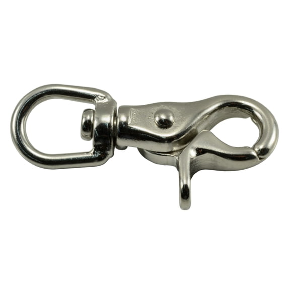 3/8" 316 Stainless Steel Swivel Trigger Snap Hooks (2 pcs.)