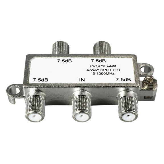 3/8"-32 Coaxial 4-way Splitter F-Type Connectors (2 pcs.)