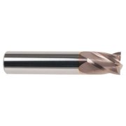 3/8", 5/8" LOC, 3/8" Shank Diam, 2" OAL, 4 Flute, Solid Carbide Square End Mill