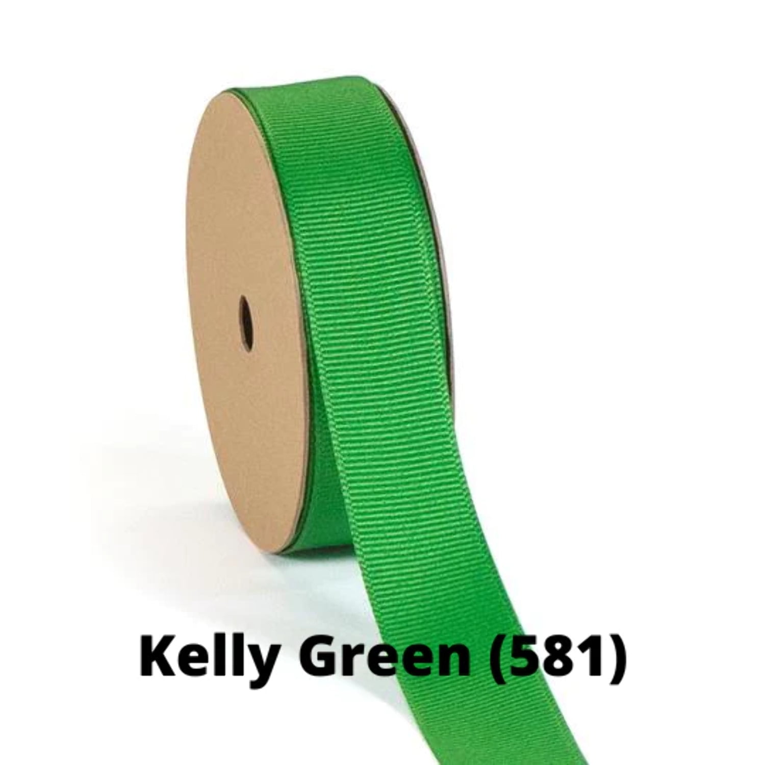 LaRibbons 7/8 Premium Textured Grosgrain Ribbon Kelly Green