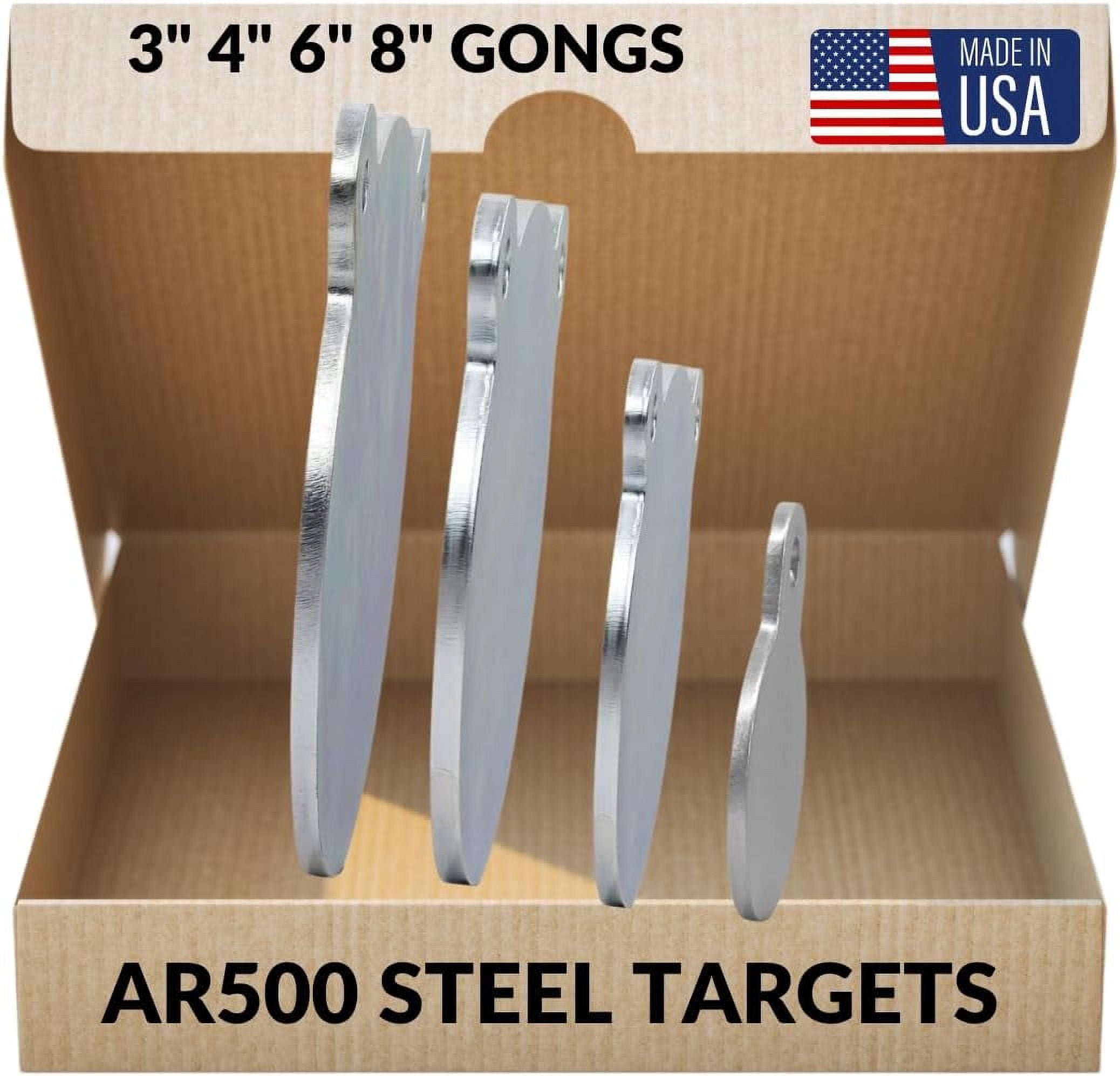 3/8" AR500 Steel Targets for Shooting 3, 4, 6, 8 Inch from