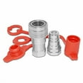 thumbnail image 1 of 3/8” Ag ISO 5675 Hydraulic Quick Connect Pioneer Style Coupler Set, 3/8” NPT Thread, 1 of 6