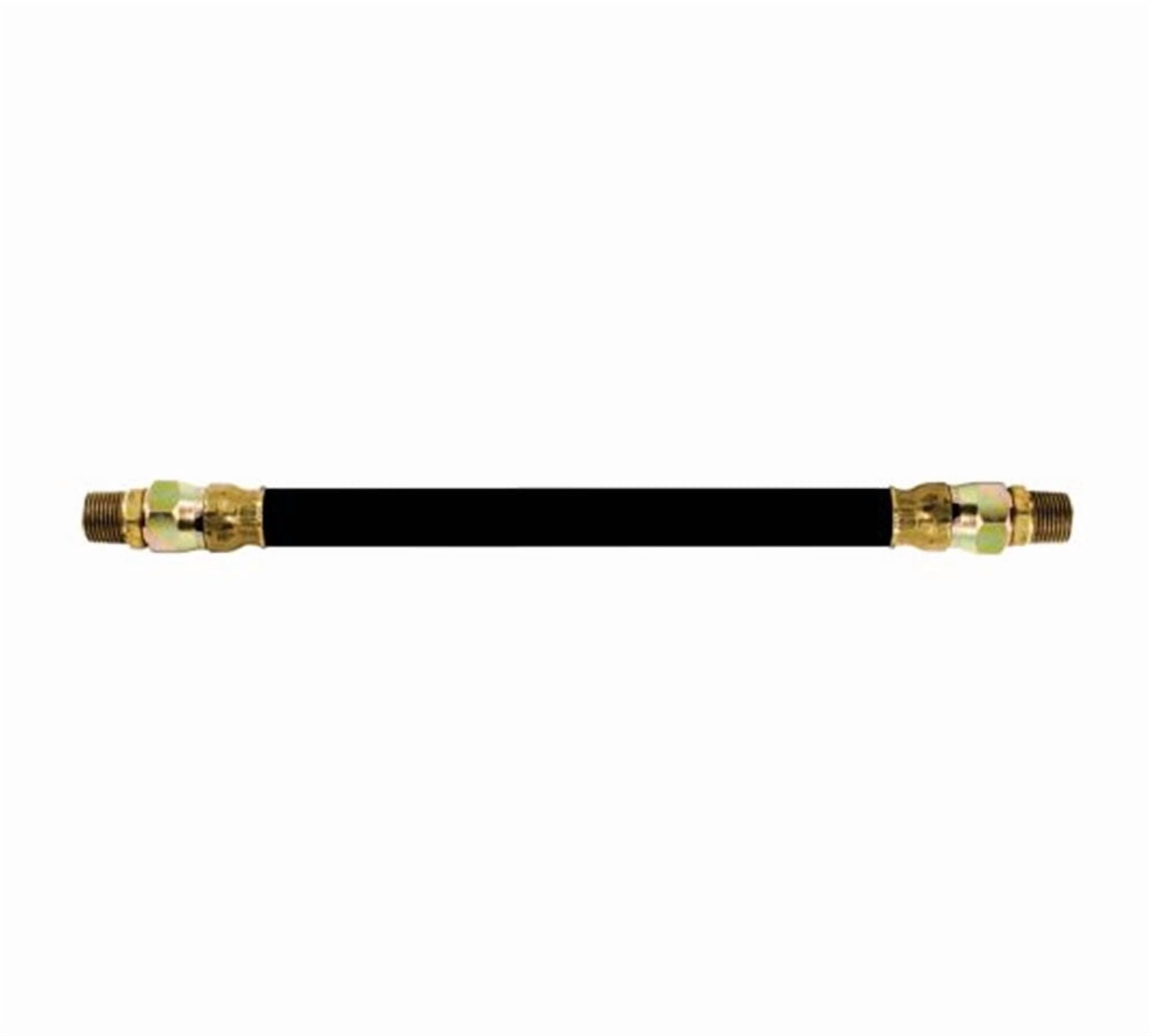Air Brake Hose Assembly 72" x 3/8"-18 for Semi Trucks | 3/8" ID 3/8" NPT 225 PSI 2 Swivel DOT FMVSS106 SAE J1402 | Replaces 16472 161SW7266 146572 40122-72 453372 6450-453372 E858172