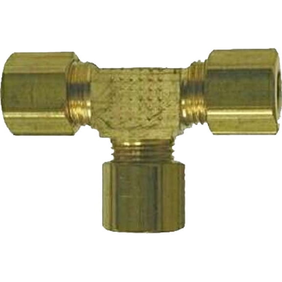 3/8" Brass Compression Tee