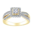 thumbnail image 1 of AFFY 3/8 Carat Round White Natural Diamond Halo Engagement Ring In 10K Two Tone Gold (0.38 Cttw)-Ring Size-8, 1 of 2