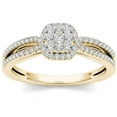 thumbnail image 1 of 3/8 Carat T.W. Diamond Split Shank Halo 10kt Yellow Gold Engagement Ring, 1 of 1