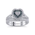 thumbnail image 1 of Forever Bride 3/8Ct T.W. Diamond Bridal Set, Sterling Silver, Size 5-10, 1 of 2