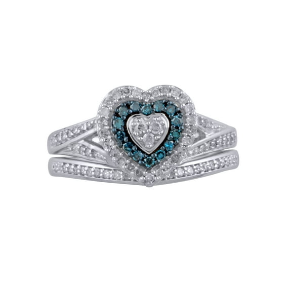 Forever Bride 3/8ct T.W. Diamond Bridal Set, Sterling Silver