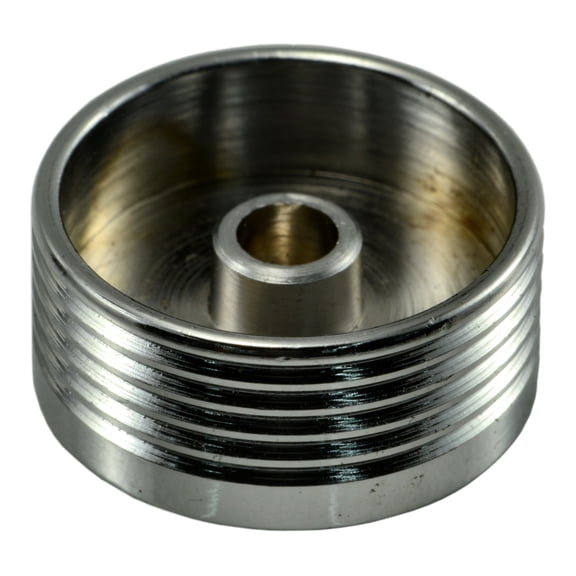 3/8" Chrome Plated Steel Button Head Bolt Caps (5 pcs.)