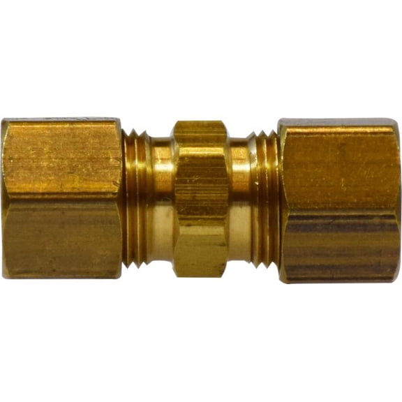 3/8 Compression Union-Light Ptrn, Compression, Brass Fittings