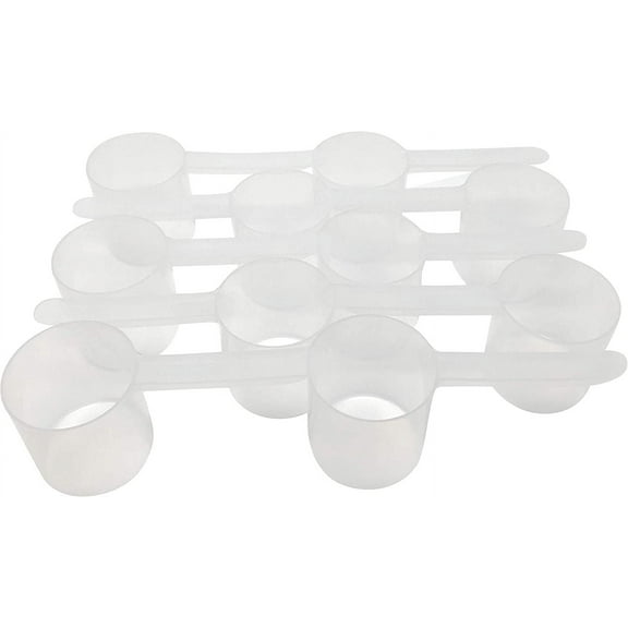 3/8 Cup (3 Oz. | 6 Tablespoon | 90 mL) Long Handle Scoop for Measuring Coffee, Pet Food, Grains, Protein, Spices and Other Dry Goods (Pack of 10)