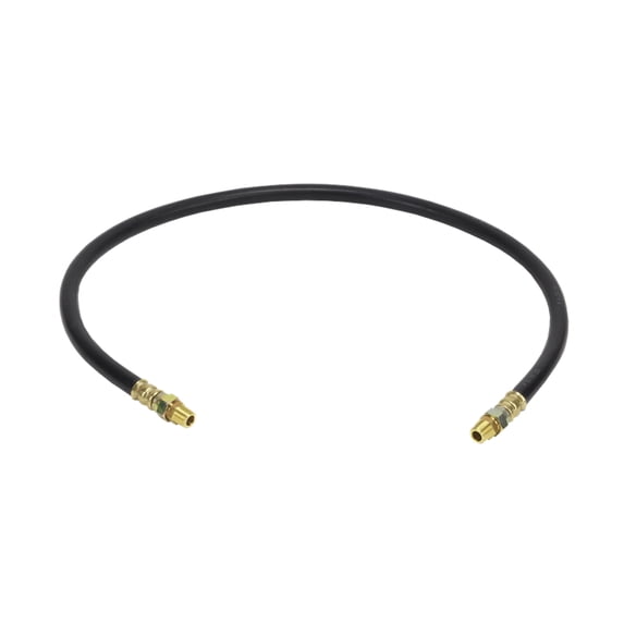 Air Brake Hose Assembly 44" x 3/8"-18 for Semi Trucks | 3/8" ID 3/8" NPT 225 PSI 2 Swivel DOT FMVSS106 SAE J1402 | Replaces 16444 146544 1615W4466 21195 453344 E-858144 E8581-44BK