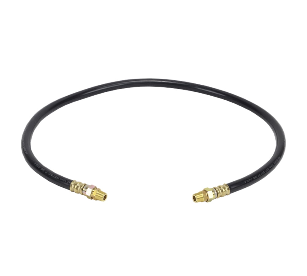 Air Brake Hose Assembly 48" x 3/8"-18 for Semi Trucks | 3/8" ID 3/8" NPT 225 PSI 2 Swivel DOT FMVSS106 SAE J1402 | Replaces 16448 146548 161SW4866 21198 40122-48 453348 M5LS6648