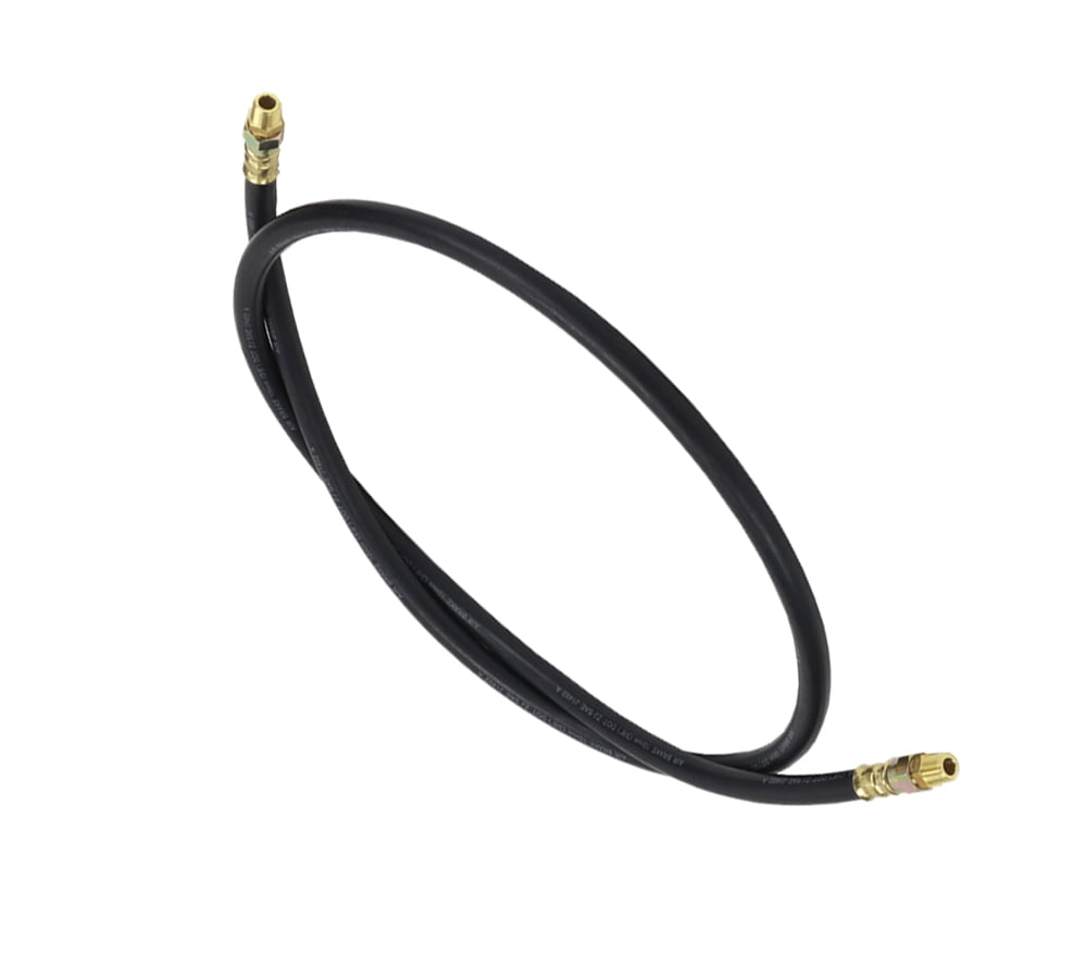 Air Brake Hose Assembly 84" x 3/8"-18 for Semi Trucks | 3/8" ID 3/8" NPT 225 PSI 2 Swivel DOT FMVSS106 SAE J1402 | Replaces 16484 161SW8466 146584 453384 6450-453384 E858184 M5LS6684