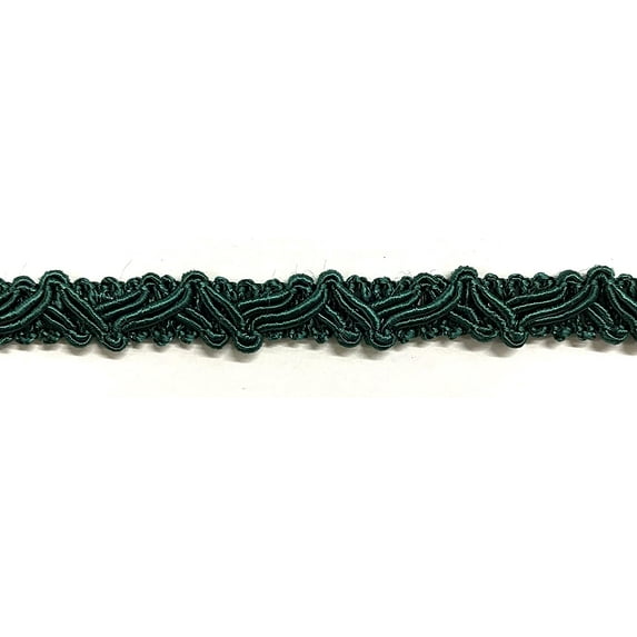 3/8" Designer Braid Gimp Trim - 18 Yards! - Color: Hunter Green
