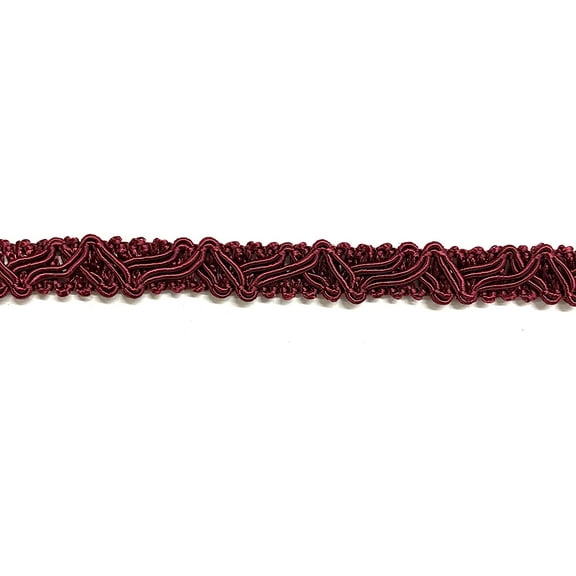 3/8" Designer Braid Gimp Trim - 18 Yards! - Color: Wine