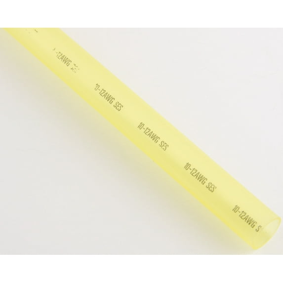 3/8" Dia. Yellow Adhesive-Lined Shrink Tubing for 12-10 Ga. Terminals - (6" piece)