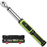 3/8" Digital Torque Wrench - 1.5-99.6Ft.Lb/2.03-135N.m, Electric Torque Wrench With Vibration Buzzer LED Indicator, Dual Direction,  2% Accuracy Five Units for Bike Motorcycle Car Auto Repair