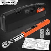 3/8 Digital Torque Wrench Set Electronic 4.444.3Ft-Lb/3-60N.m Adapter 1/2 1/4