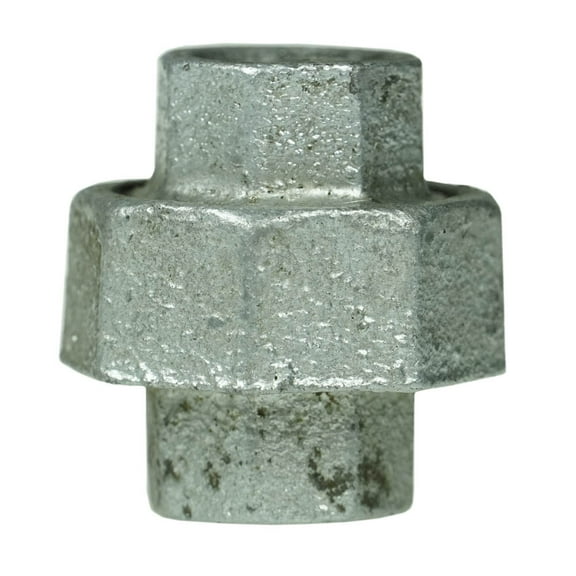 3/8" Double Female National Pipe Thread Galvanized Steel Union Fitting 64602