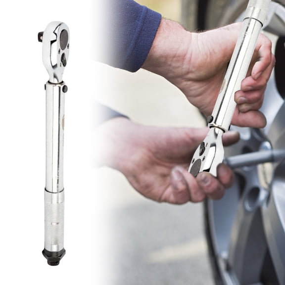 3/8 Drive 19-110N Automotive Torque Wrench , Preset Adjustable Tire Torque Tool For Car Repair , 1 Piece Inch Pound Ratchet Wrench For Auto Maintenance