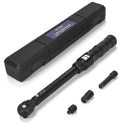 3/8 Drive Click Torque Wrench Set 10-60 Nm 72-Tooth with 1/2 Adapter & 3 Extension