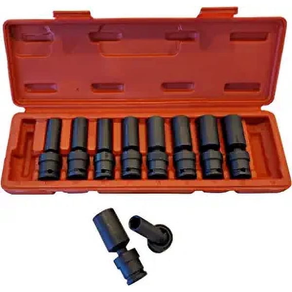 3/8" Drive Deep Impact Joint Radius Corner Sockets 10 Piece Set (METRIC)