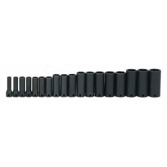 3/8" Drive Deep Impact Socket Set 6-Pt 18 Piece