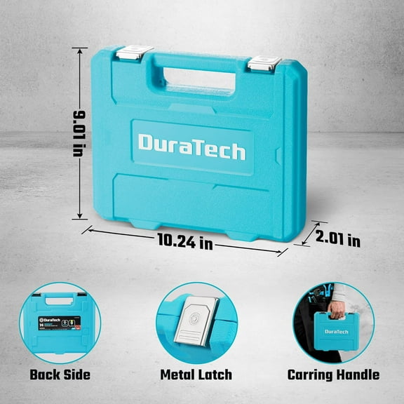 3/8" Drive Impact Swivel Socket Set, Shallow Universal Wobble, SAE & Metric With Flexible Joint, 14 Pieces, Cr-Mo Steel, 6 Points, Organized in Sturdy Storage Case