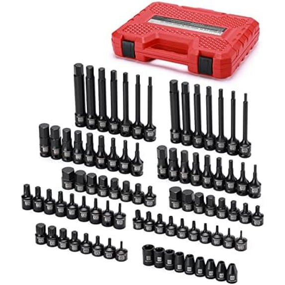 3/8" Drive Master Hex Bit Impact Socket Set, Solid One Piece ...